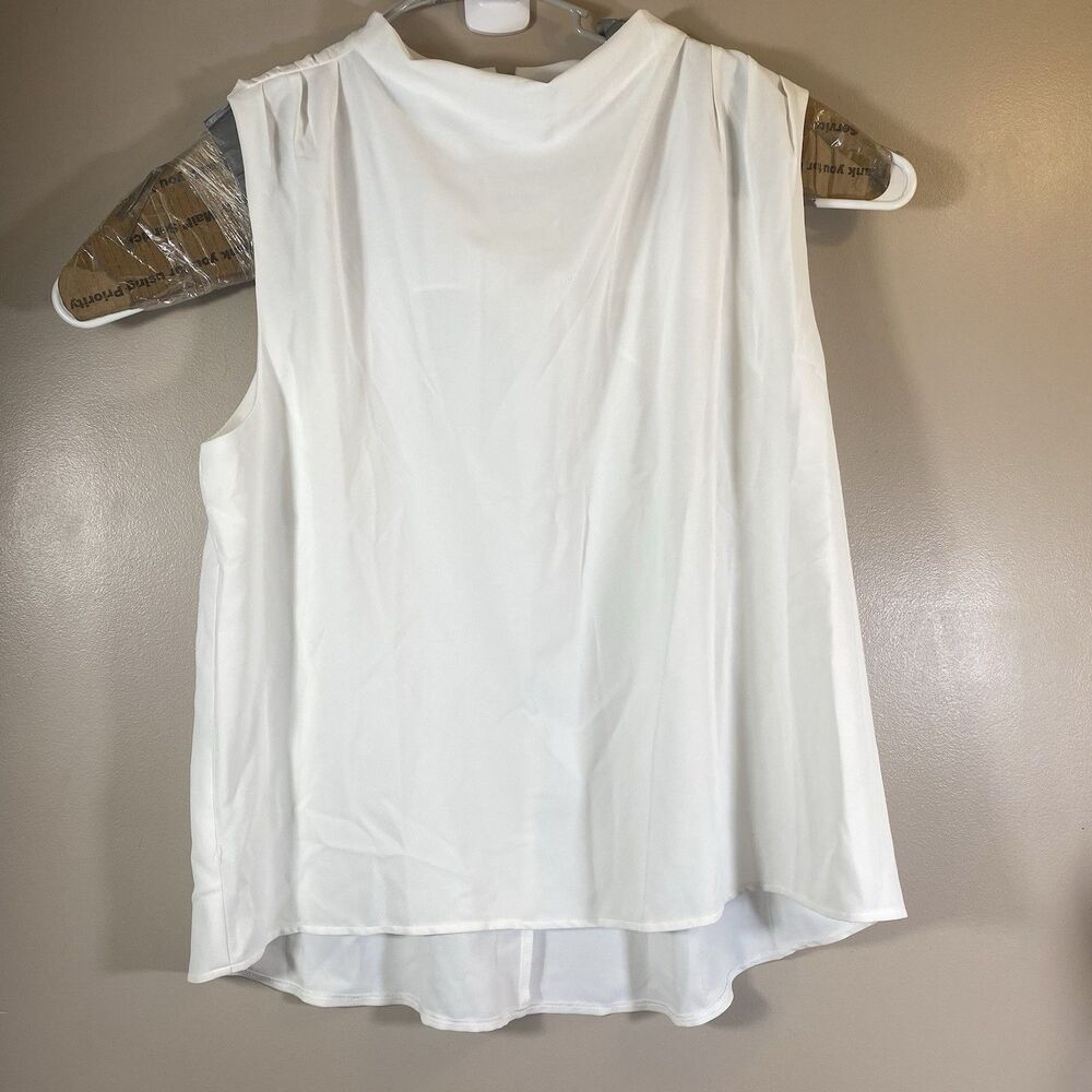 Eloquii Women's 18 Tank Top Soft Knit  White Sleeveless Plus Sz NEW NWT
